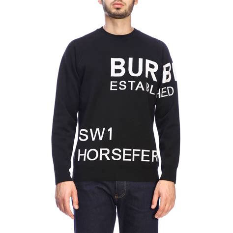 burberry big letter sweater|burberry sweater for men.